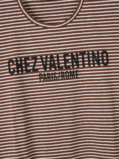 Valentino Hombre Barcelona Camiseta Rayas Chez color Marrón sku 553-004094 00 - Foto 4