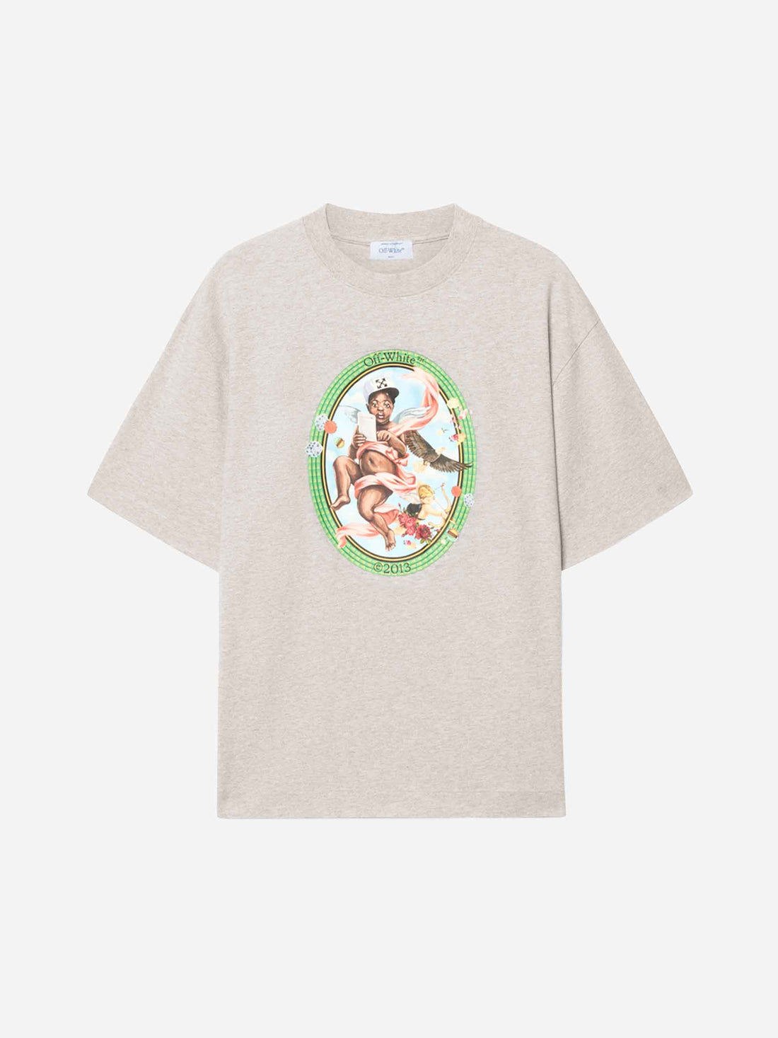 Off-White Hombre Barcelona Camiseta Fresco Algodón color Gris Claro sku 553-004101 01 - Foto 1