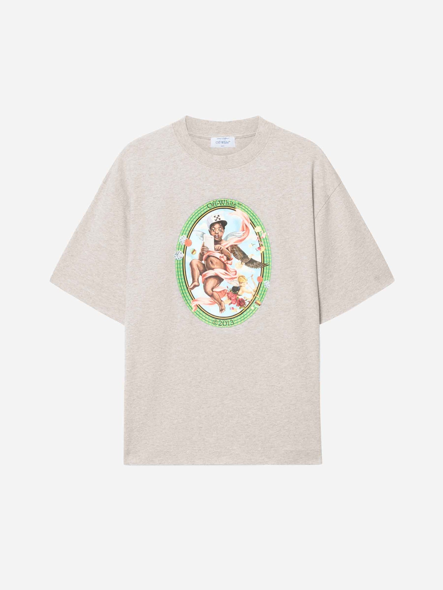 Off-White Hombre Barcelona Camiseta Fresco Algodón color Gris Claro sku 553-004101 01 - Foto 1