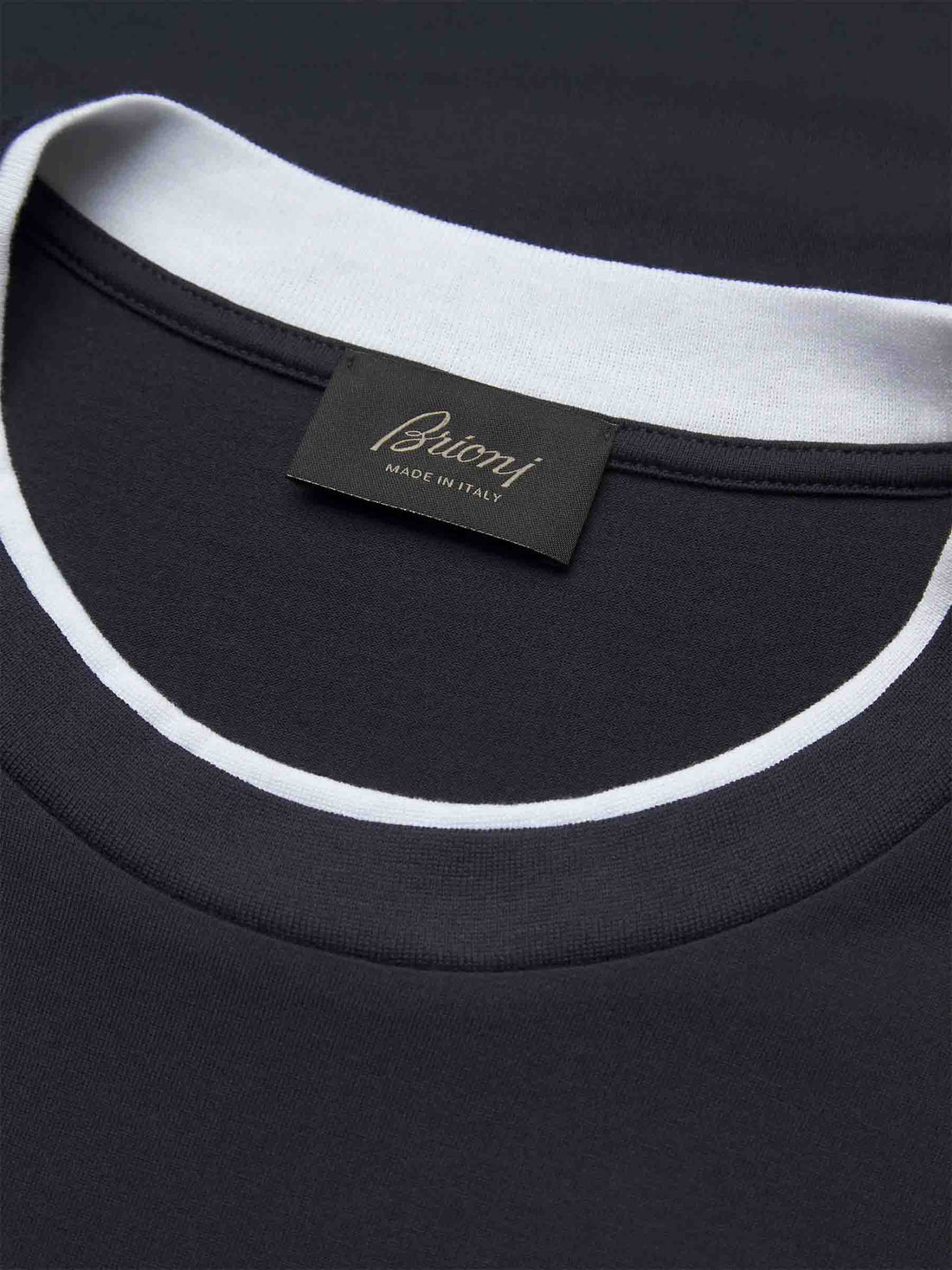 Brioni Hombre Barcelona Camiseta Logo Contraste color Azul Cobalto sku 553-004109 01 - Foto 2