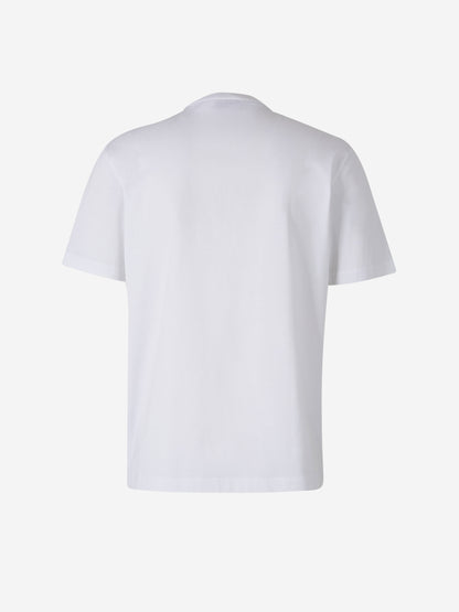 Brioni Hombre Barcelona Camiseta Logo Algodón color Blanco sku 553-004110 02 - Foto 2