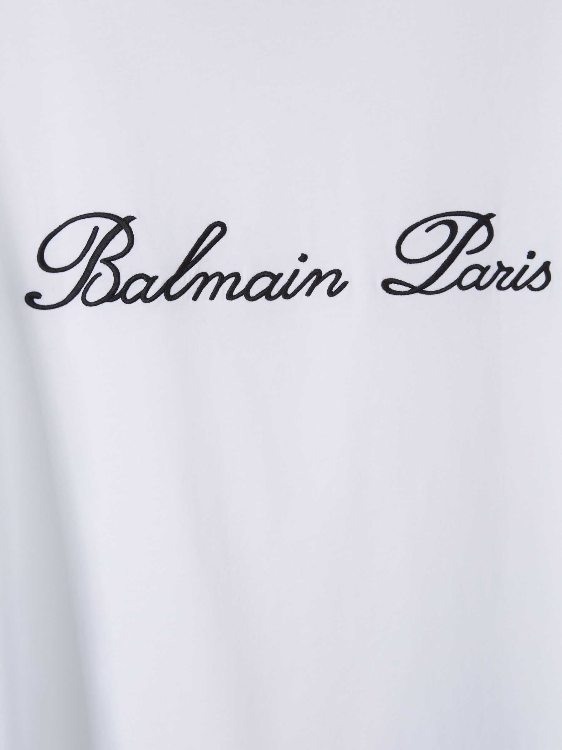 Balmain Hombre Barcelona Camiseta Logo Algodón color Blanco sku 553-004112 02 - Foto 5
