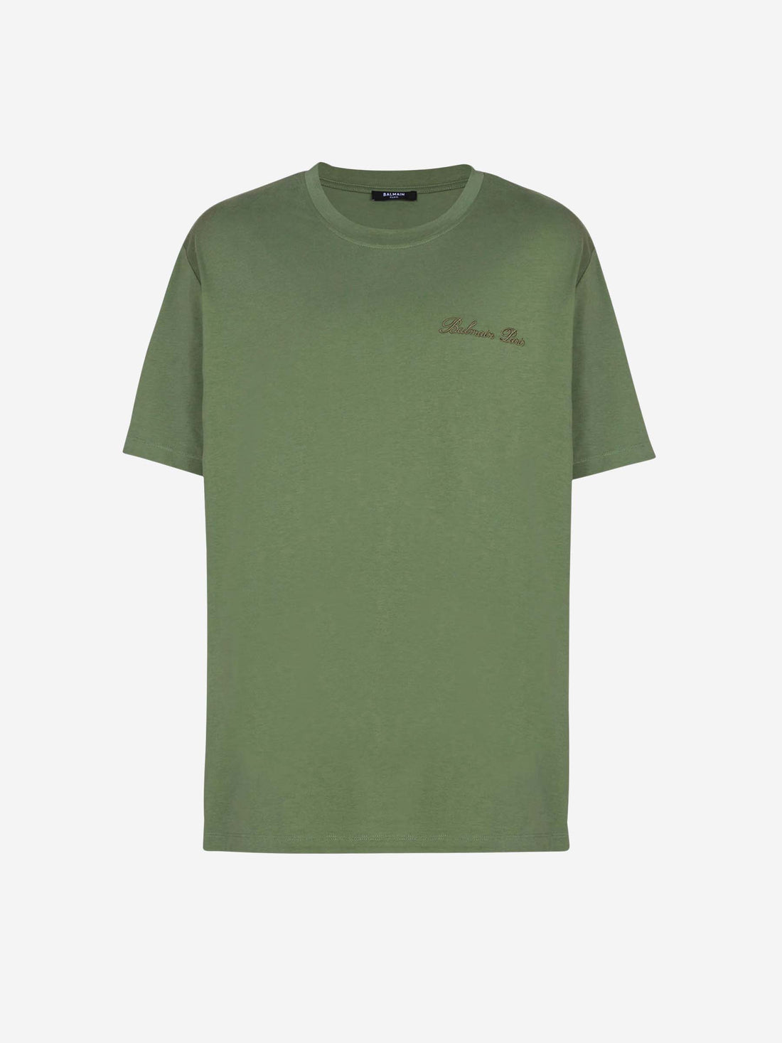 Balmain Hombre Barcelona Camiseta Logo Algodón color Verde sku 553-004112 03 - Foto 1