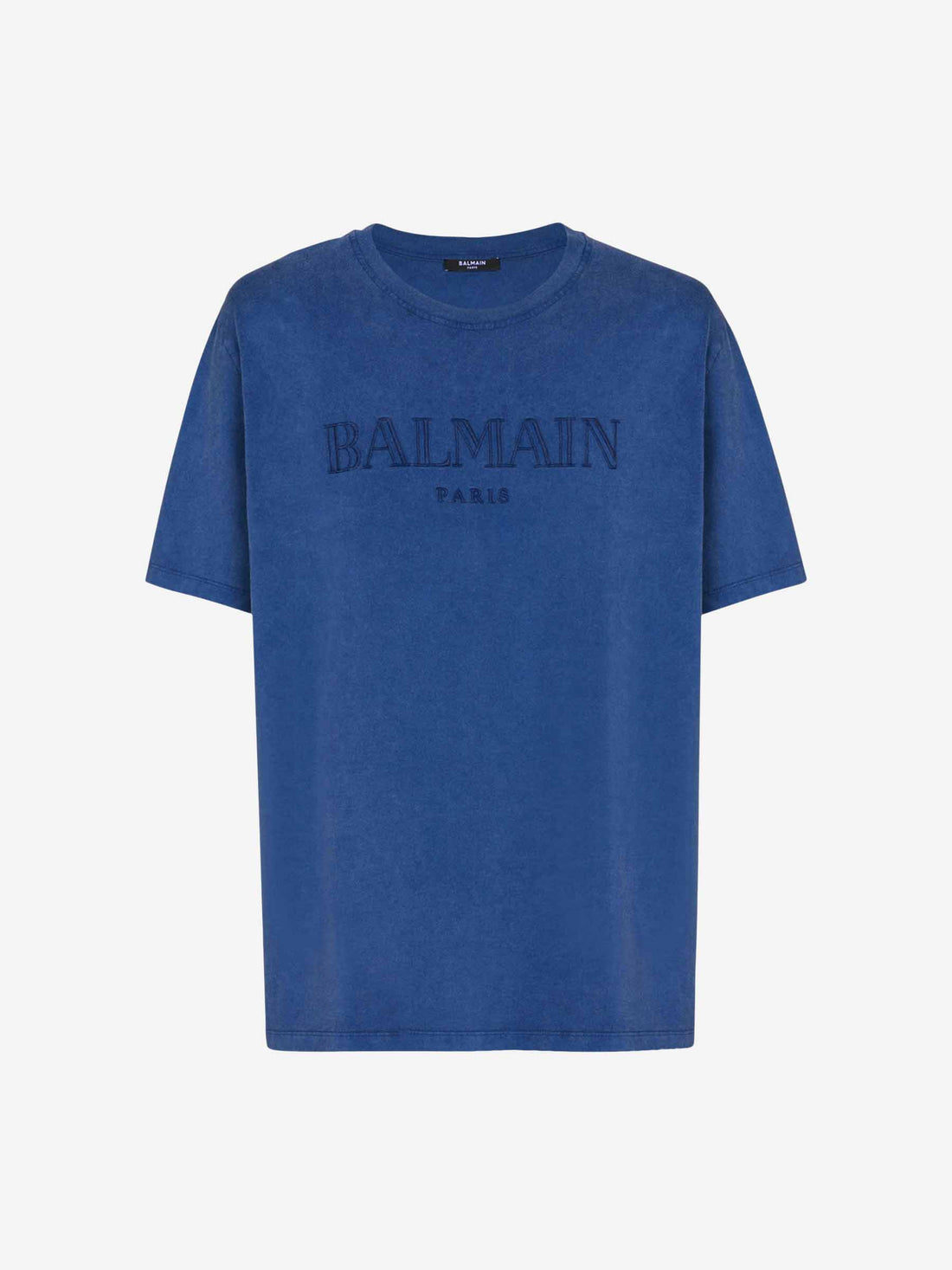 Balmain Hombre Barcelona Camiseta Logo Algodón color Azul Marino sku 553-004113 01 - Foto 1