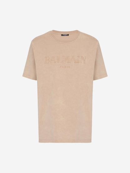Balmain Hombre Barcelona Camiseta Logo Algodón color Nude sku 553-004113 03 - Foto 1