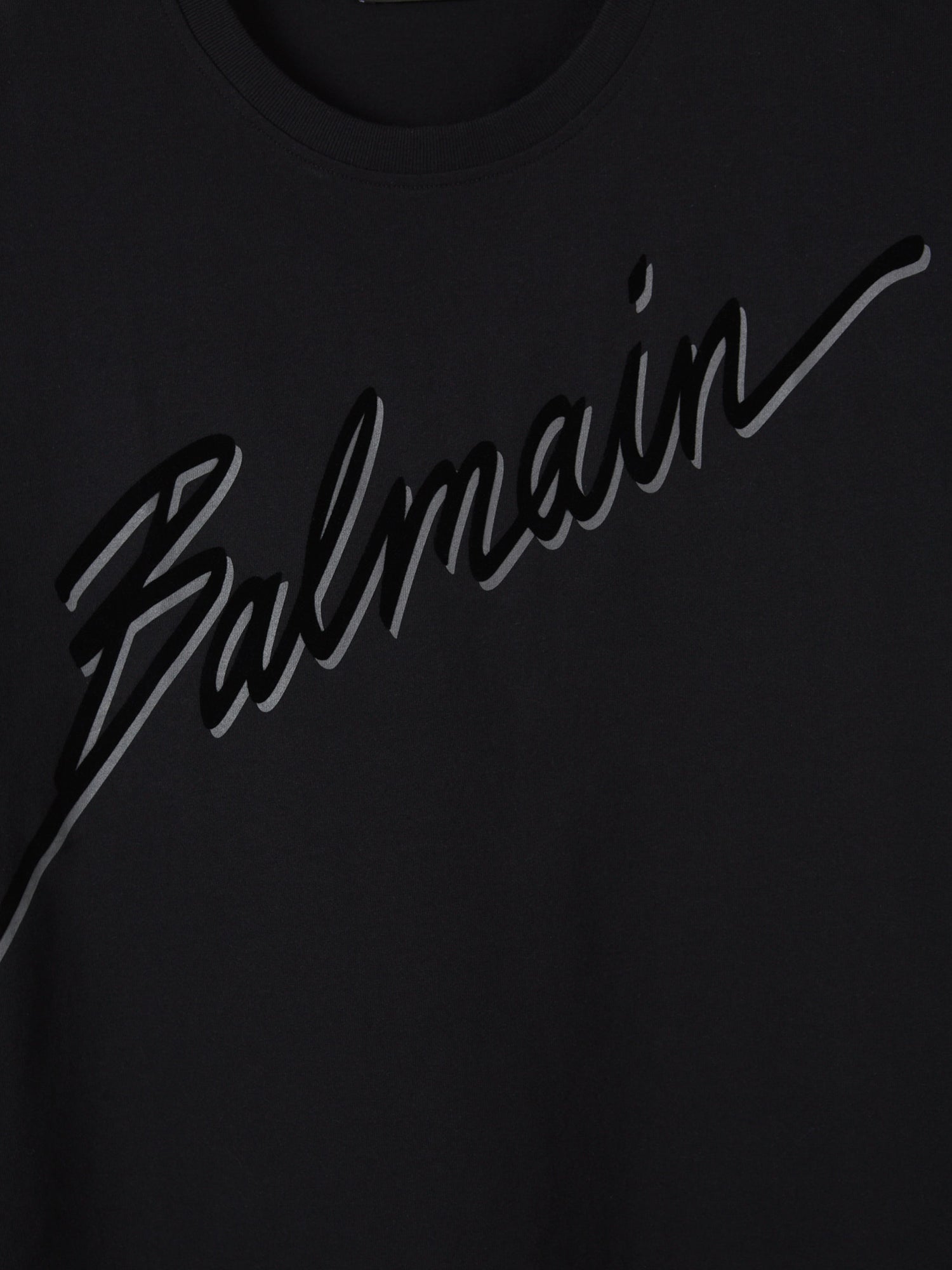 Balmain Hombre Barcelona Camiseta Logo Algodón color Negro sku 553-004114 01 - Foto 4