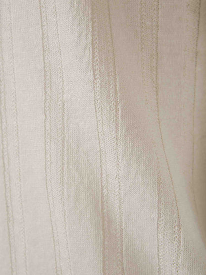 Outlet online Santa Eulalia Hombre Camiseta Acanalada Lino color Beige sku 553-004115 02 - Foto 4