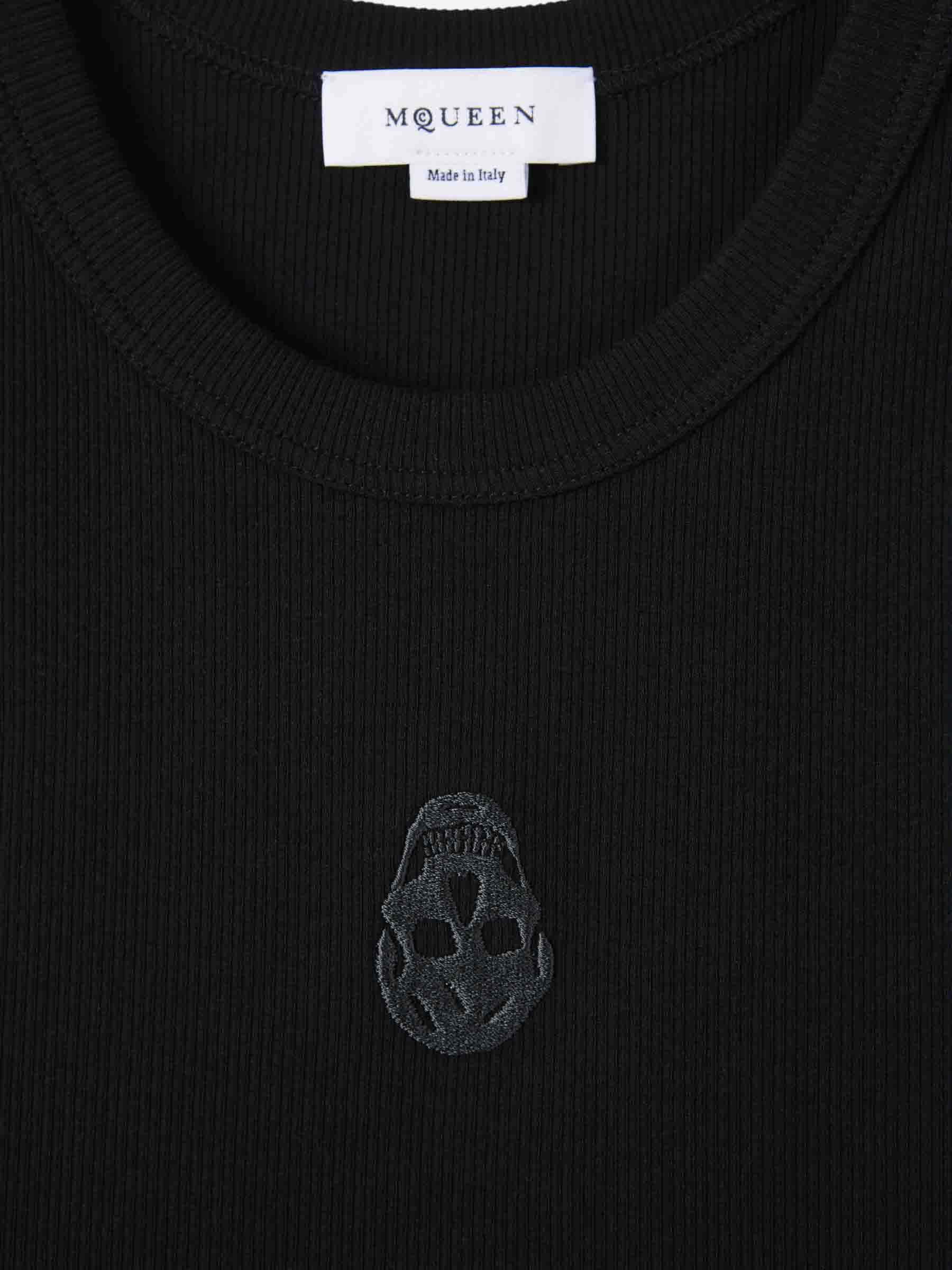 Alexander McQueen Hombre Barcelona Camiseta Tirantes Algodón color Negro sku 553-004118 01 - Foto 4