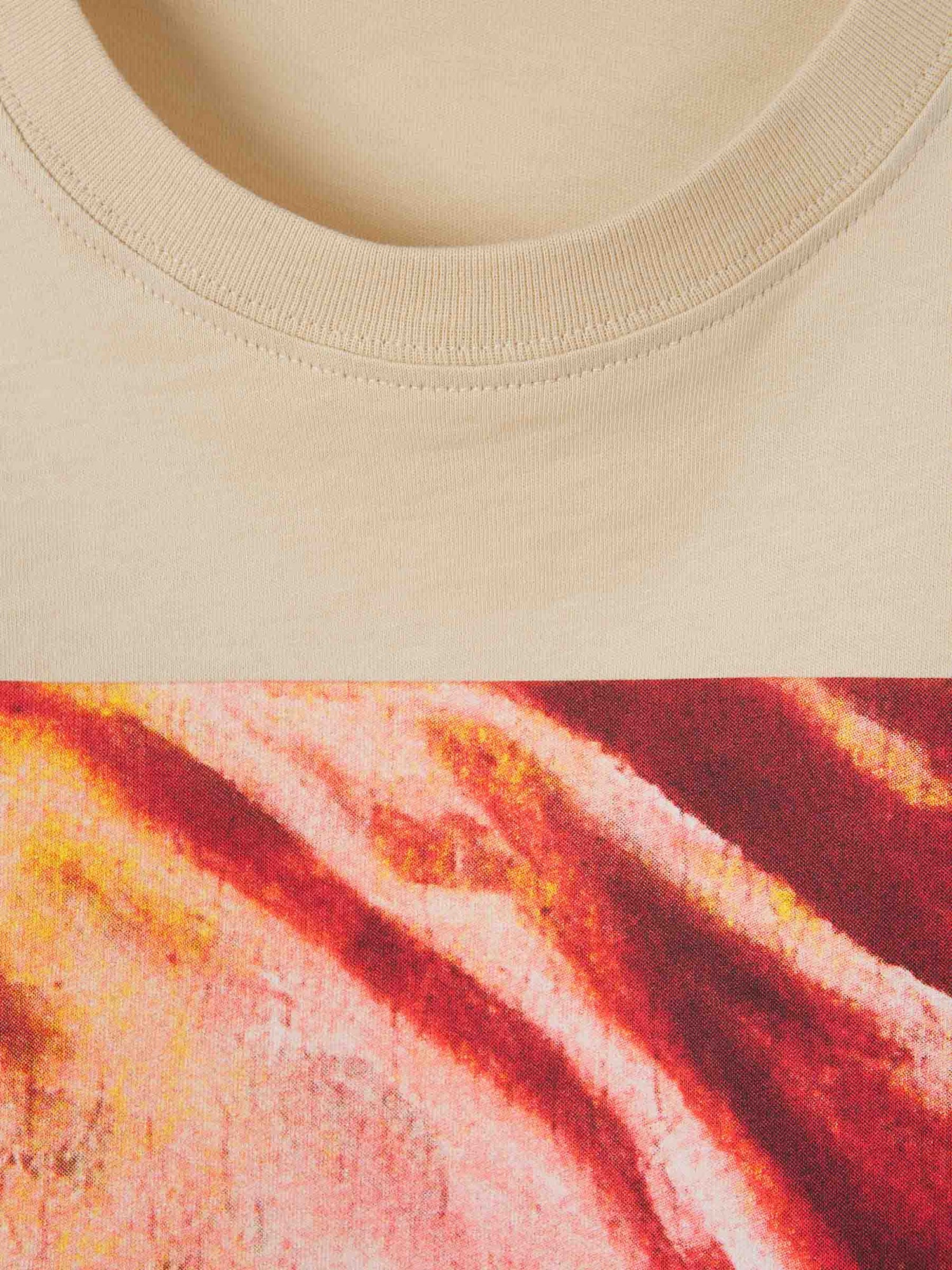 Alexander McQueen Hombre Barcelona Camiseta Logo Algodón color Beige sku 553-004119 01 - Foto 3