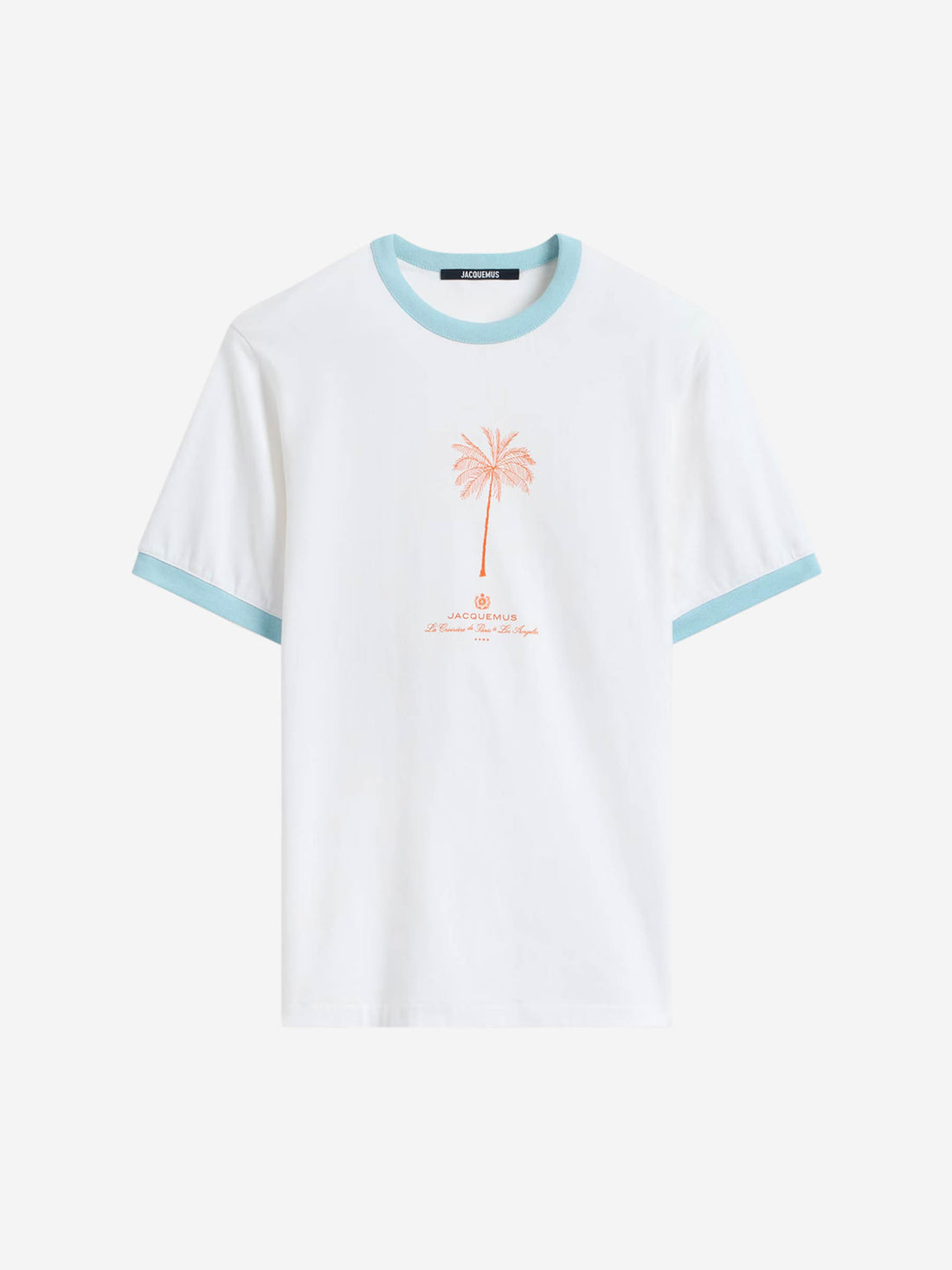 Outlet online Jacquemus Hombre Camiseta Venice Palm Tree color Blanco sku 553-004121 00 - Foto 1