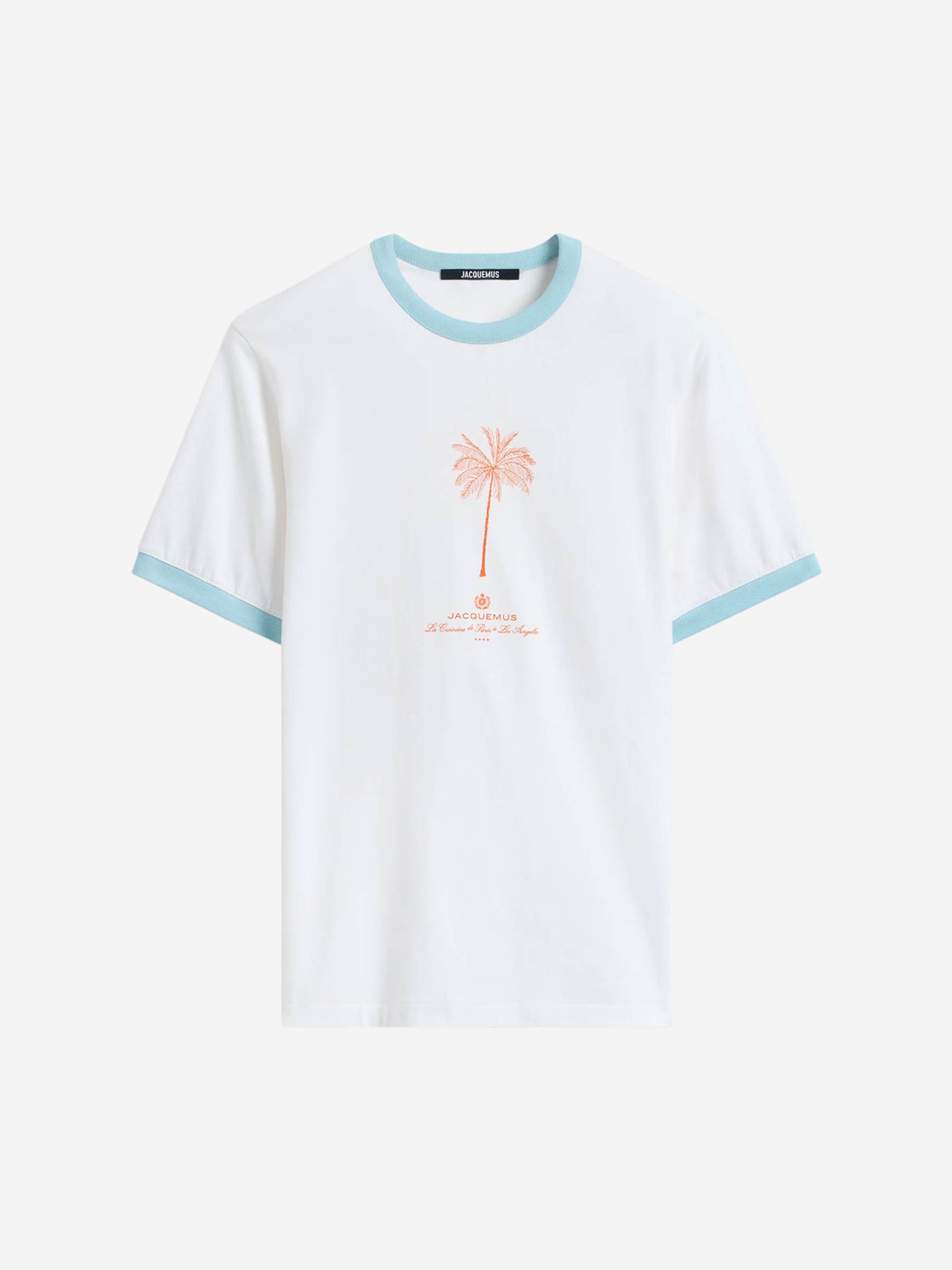 Jacquemus Hombre Barcelona Camiseta Venice Palm Tree color Blanco sku 553-004121 00 - Foto 1