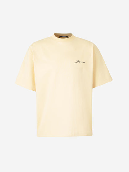 Jacquemus Hombre Barcelona Camiseta Haltères Algodón color Amarillo Claro sku 553-004125 00 - Foto 1