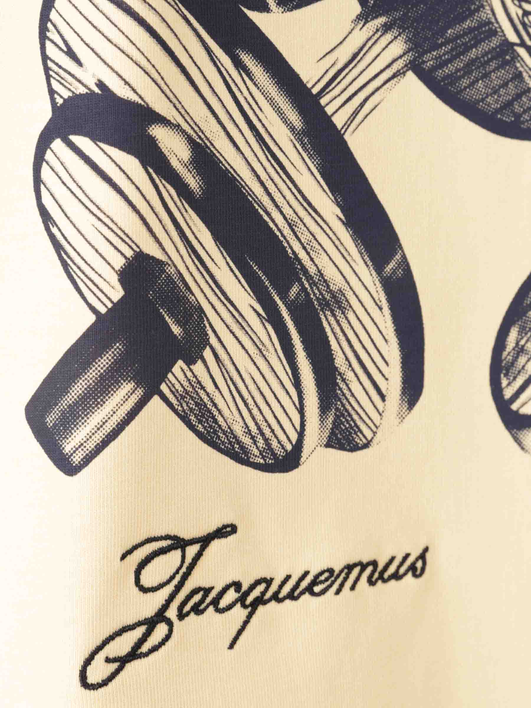 Jacquemus Hombre Barcelona Camiseta Haltères Algodón color Amarillo Claro sku 553-004125 00 - Foto 3