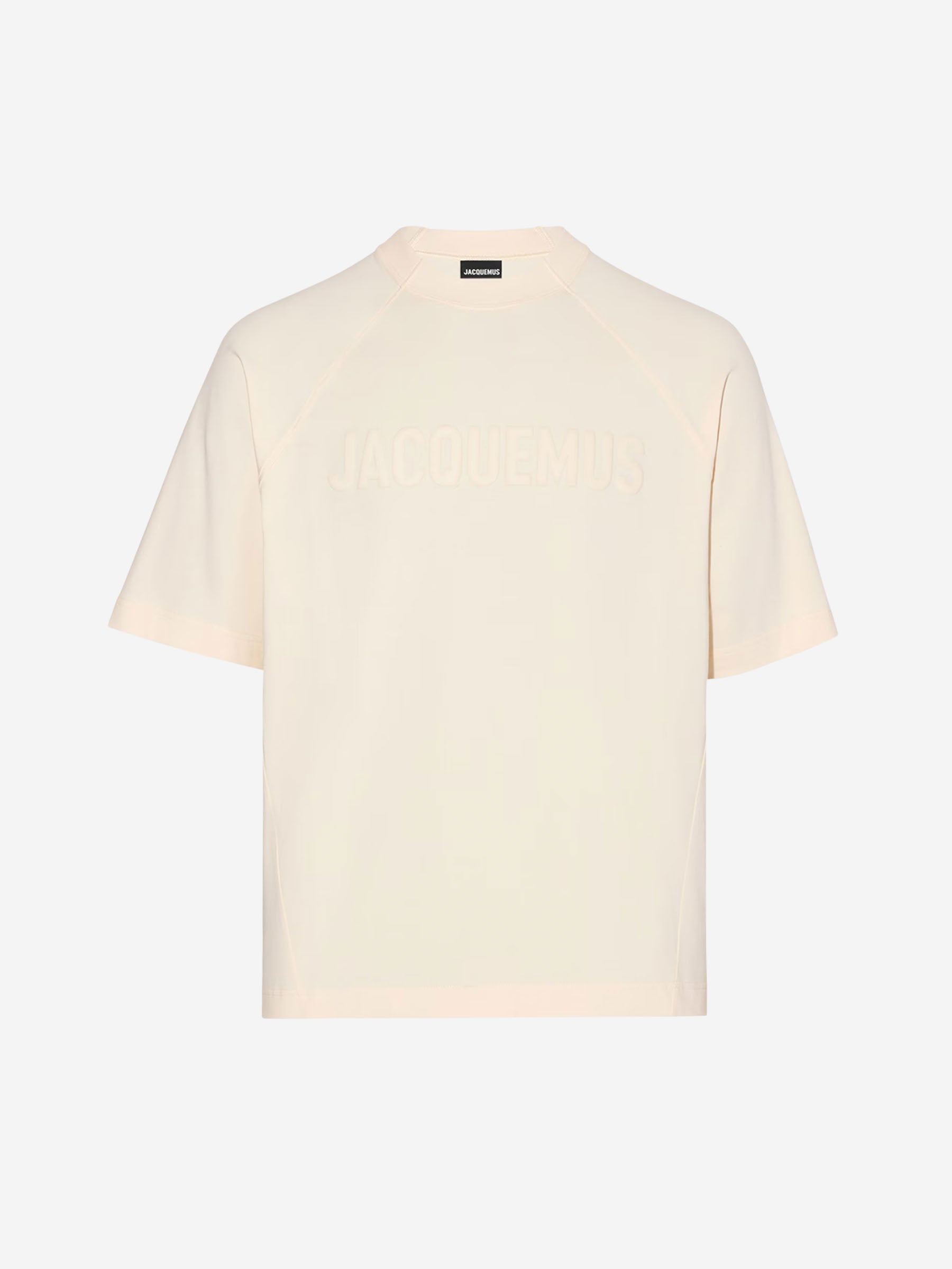 Jacquemus Hombre Barcelona Camiseta Logo Typo color Beige sku 553-004129 00 - Foto 1