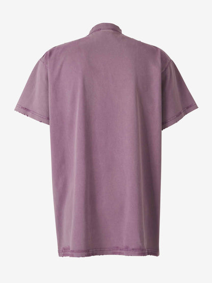 Outlet online Balenciaga Hombre Camiseta 3B Liquefied color Lila sku 553-004138 02 - Foto 2