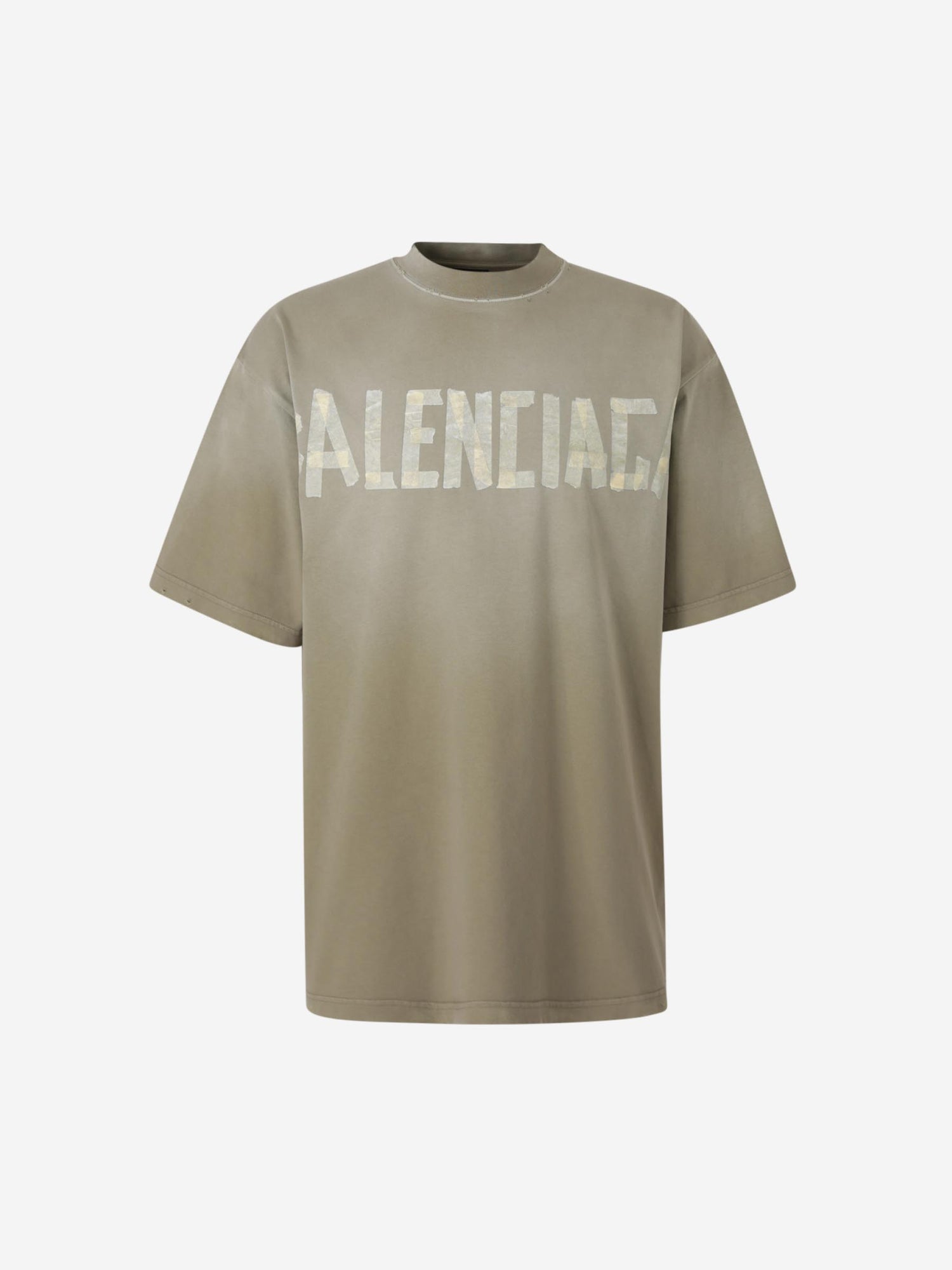 Outlet online Balenciaga Hombre Camiseta Tape Type color Verde Militar sku 553-004143 01 - Foto 1