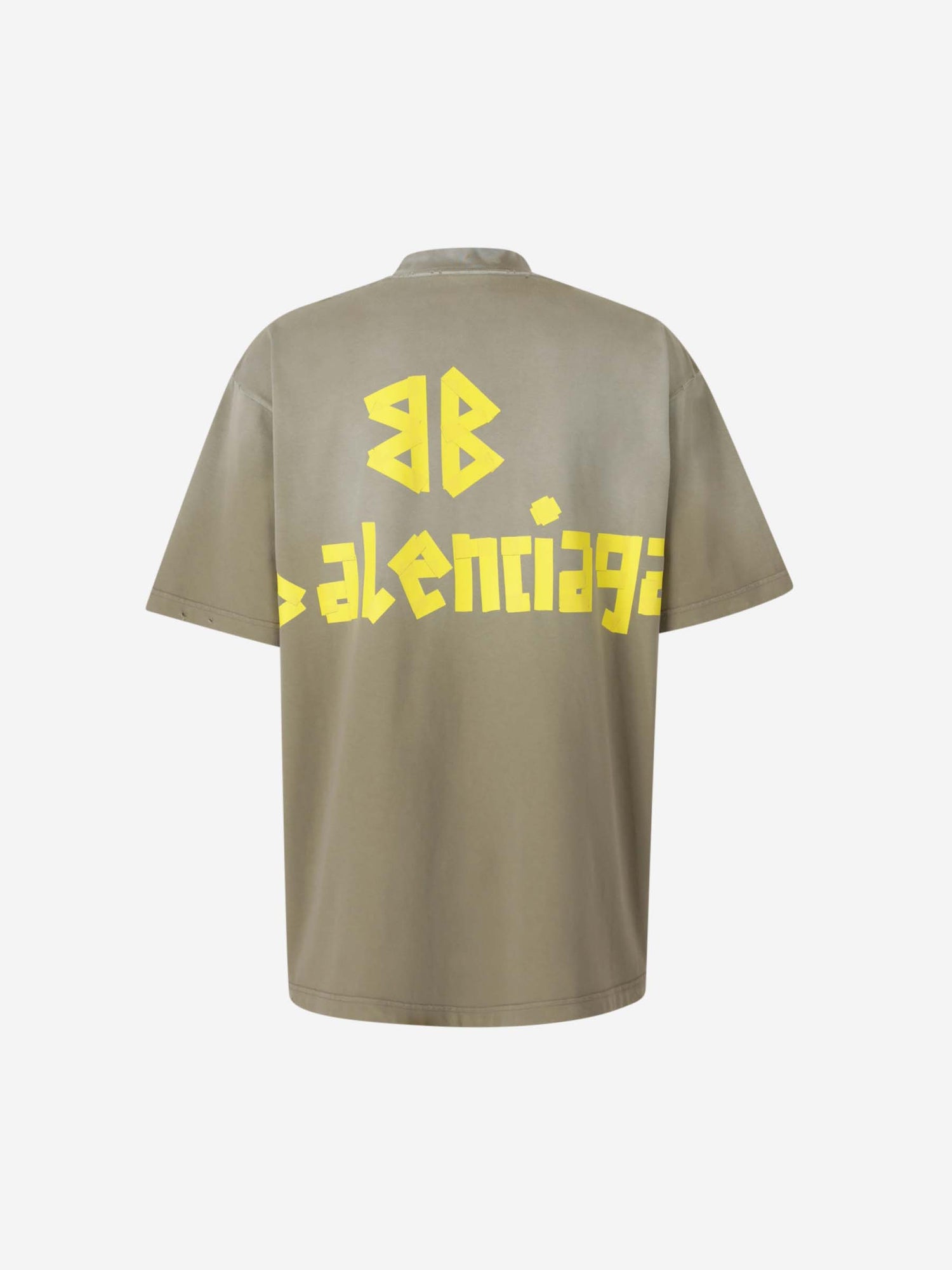 Outlet online Balenciaga Hombre Camiseta Tape Type color Verde Militar sku 553-004143 01 - Foto 2