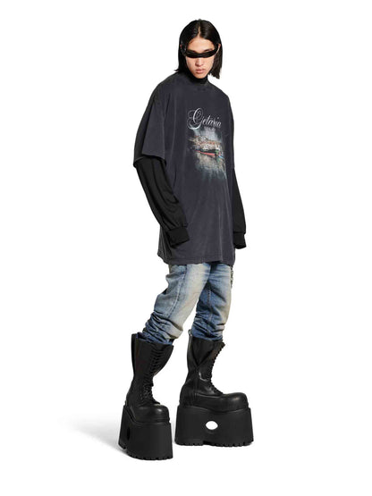 Outlet online Balenciaga Hombre Camiseta Getaria Oversized color Negro sku 553-004144 01 - Foto 2