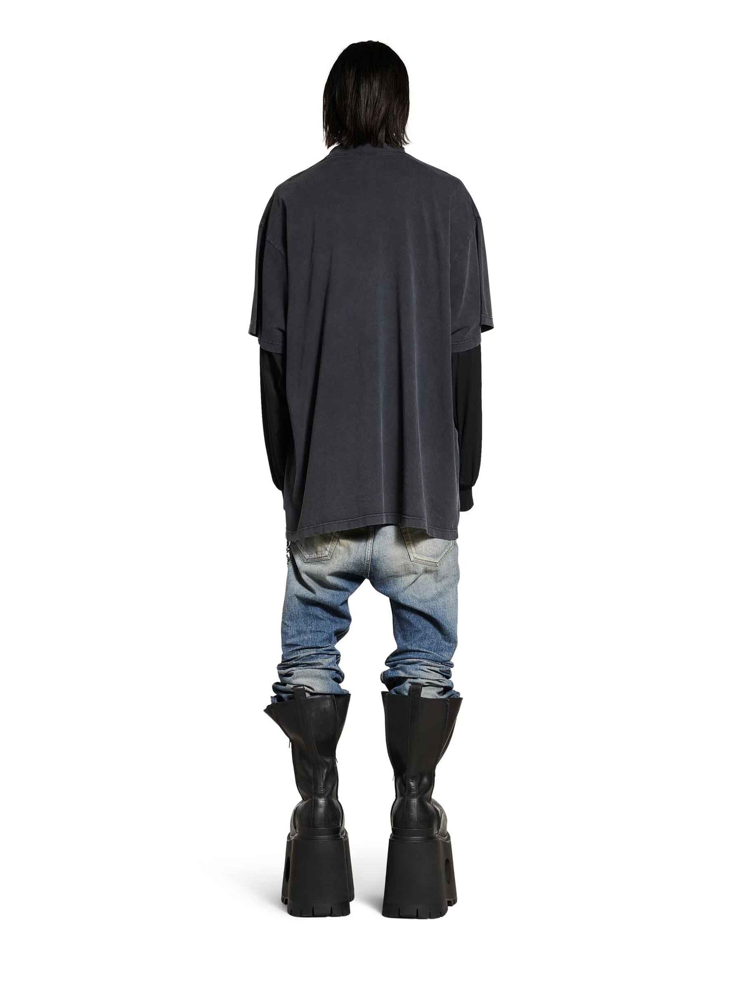 Outlet online Balenciaga Hombre Camiseta Getaria Oversized color Negro sku 553-004144 01 - Foto 3