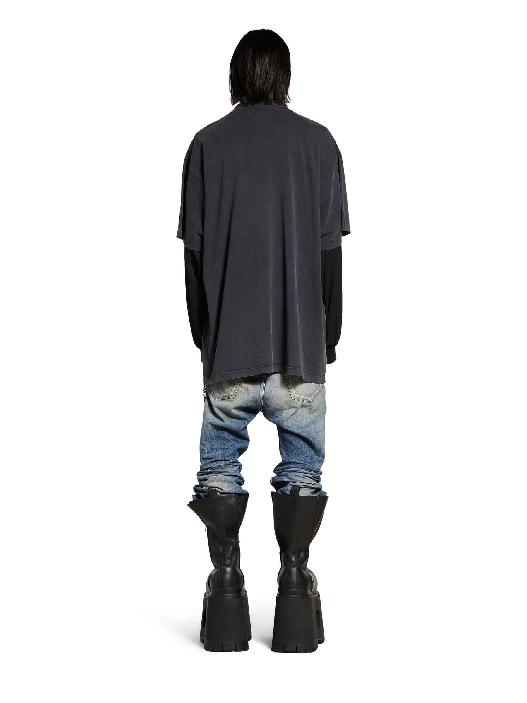 Outlet online Balenciaga Hombre Camiseta Getaria Oversized color Negro sku 553-004144 01 - Foto 3