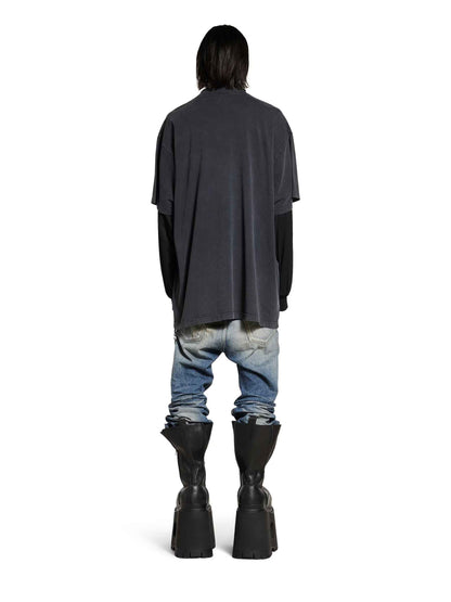 Outlet online Balenciaga Hombre Camiseta Getaria Oversized color Negro sku 553-004144 01 - Foto 3