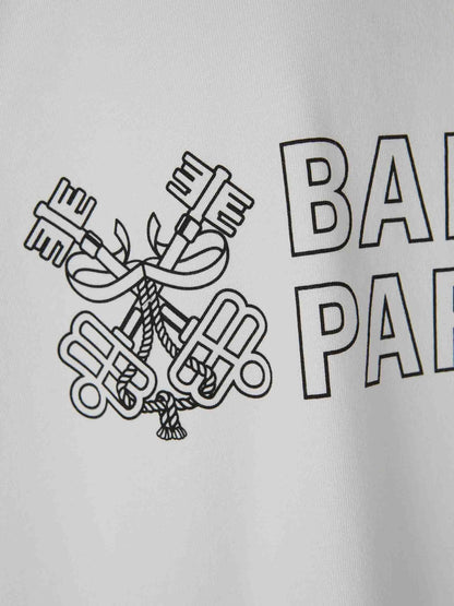 Outlet online Balenciaga Hombre Camiseta Logo Algodón color Blanco sku 553-004145 01 - Foto 5