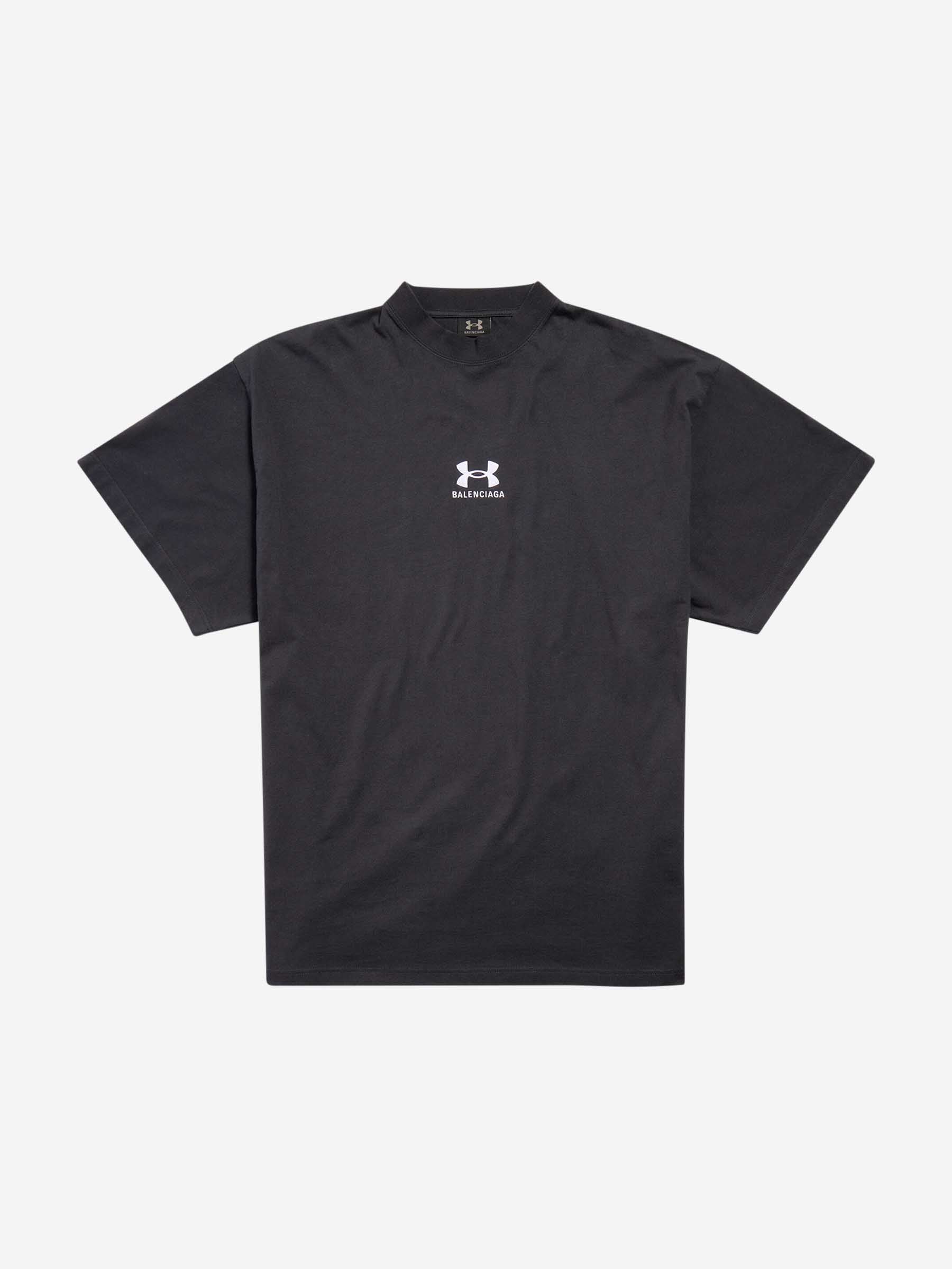 Outlet online Balenciaga X Under Armour Hombre Camiseta Logo Algodón color Negro sku 553-004148 01 - Foto 1