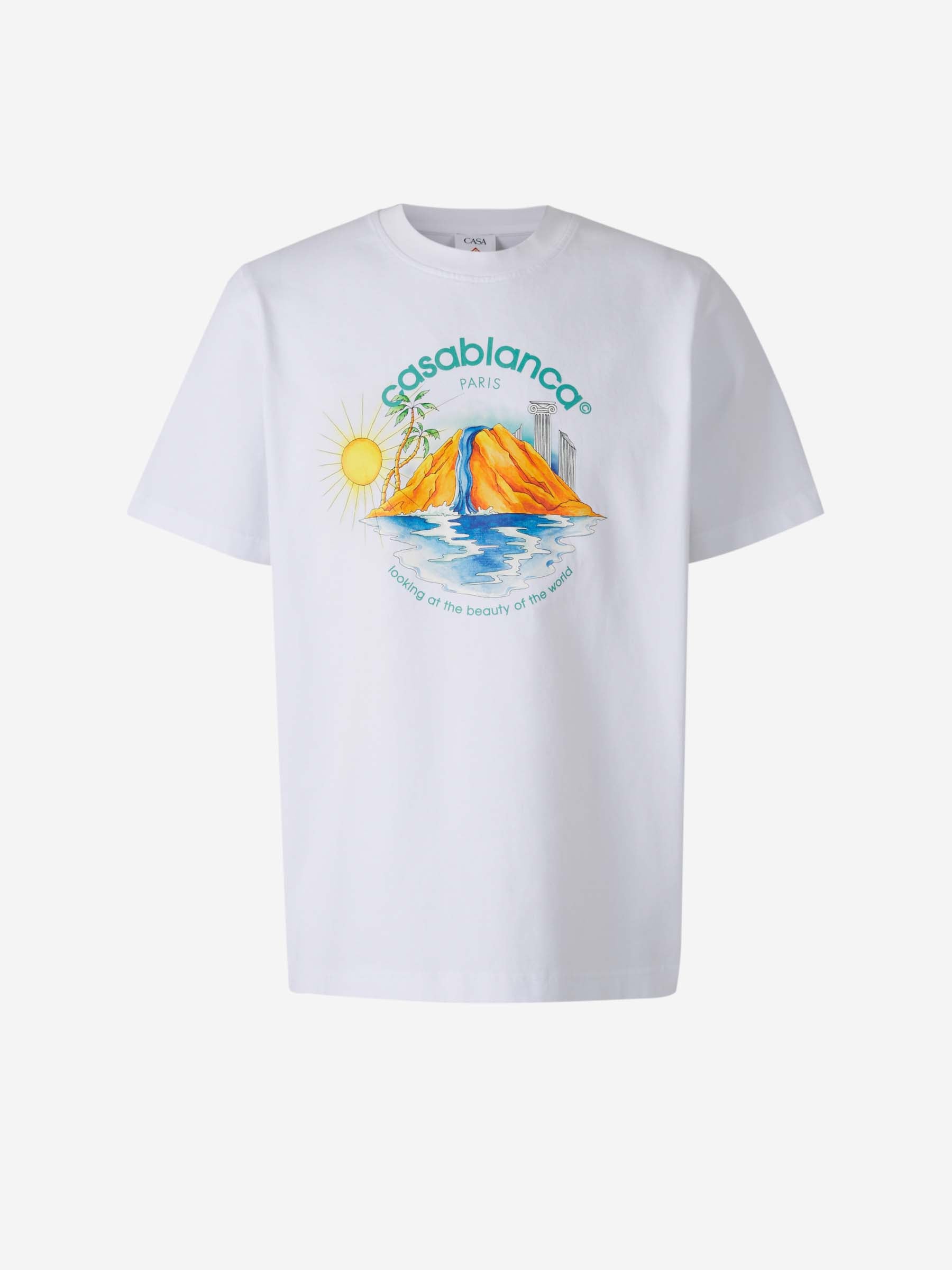 Casablanca Hombre Barcelona Camiseta Oasis Algodón color Blanco sku 553-004176 01 - Foto 1