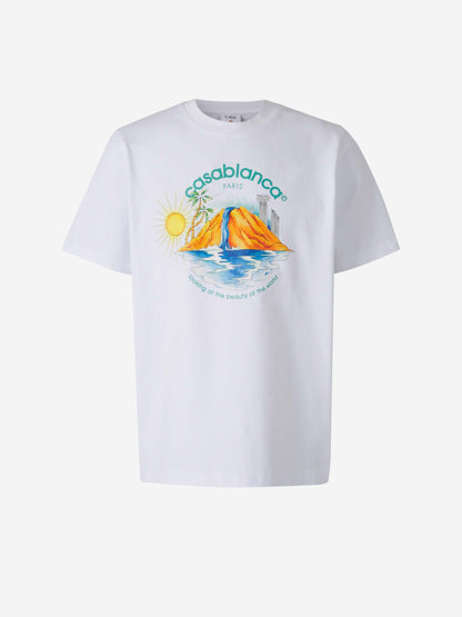 Casablanca Hombre Barcelona Camiseta Oasis Algodón color Blanco sku 553-004176 01 - Foto 1