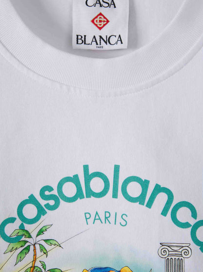 Casablanca Hombre Barcelona Camiseta Oasis Algodón color Blanco sku 553-004176 01 - Foto 3