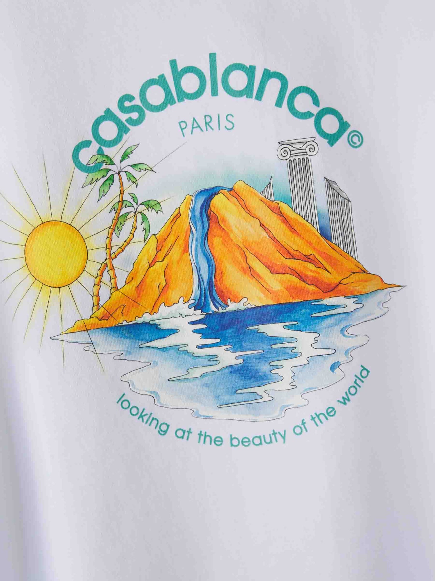 Casablanca Hombre Barcelona Camiseta Oasis Algodón color Blanco sku 553-004176 01 - Foto 4