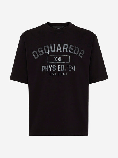 Dsquared2 Hombre Barcelona Camiseta Logo Algodón color Negro sku 553-004195 01 - Foto 1