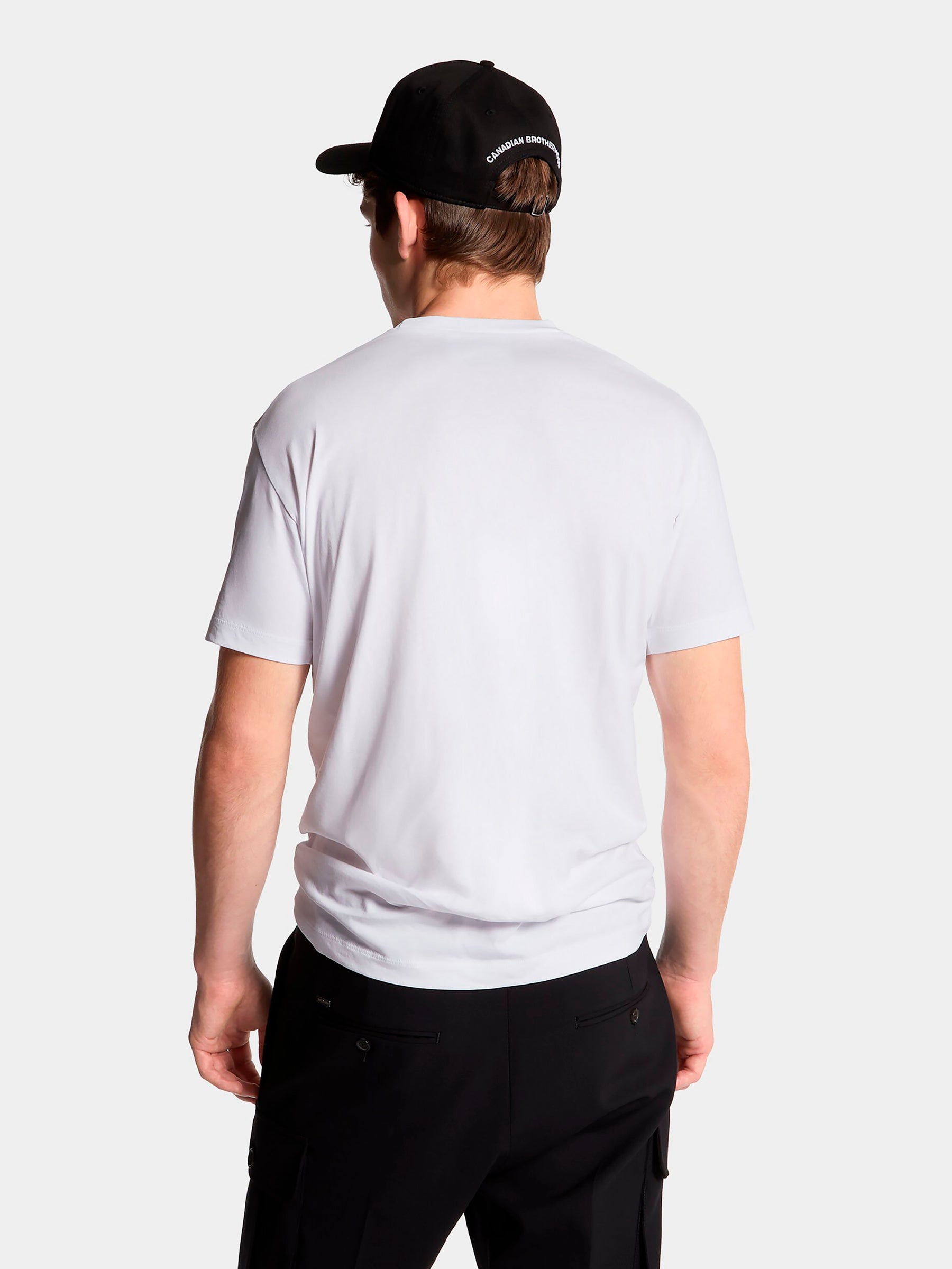 Dsquared2 Hombre Barcelona Camiseta Logo Algodón color Blanco sku 553-004196 01 - Foto 3