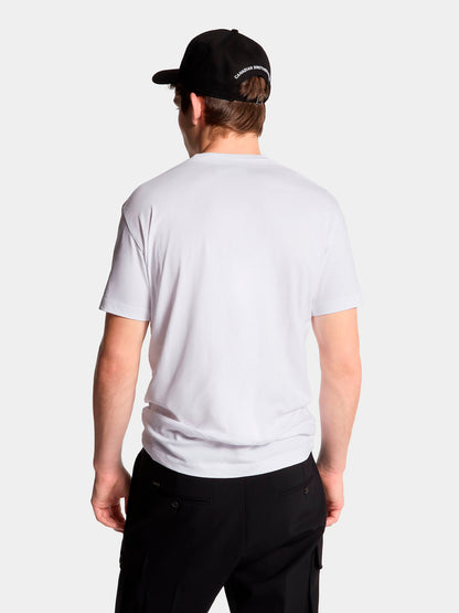 Dsquared2 Hombre Barcelona Camiseta Logo Algodón color Blanco sku 553-004196 01 - Foto 3
