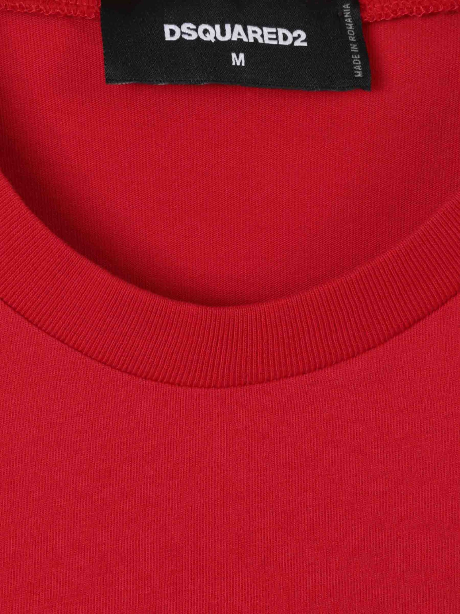 Dsquared2 Hombre Barcelona Camiseta Logo Algodón color Rojo sku 553-004197 01 - Foto 4