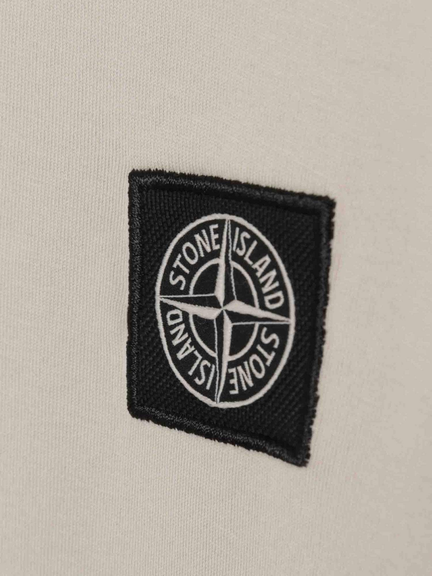 Stone Island Hombre Barcelona Camiseta Logo Algodón color Crema sku 553-004207 04 - Foto 4