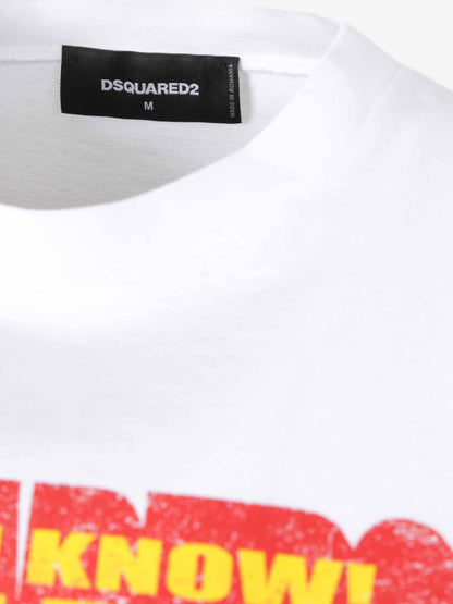 Dsquared2 Hombre Barcelona Camiseta Estampado Algodón color Blanco sku 553-004218 01 - Foto 4