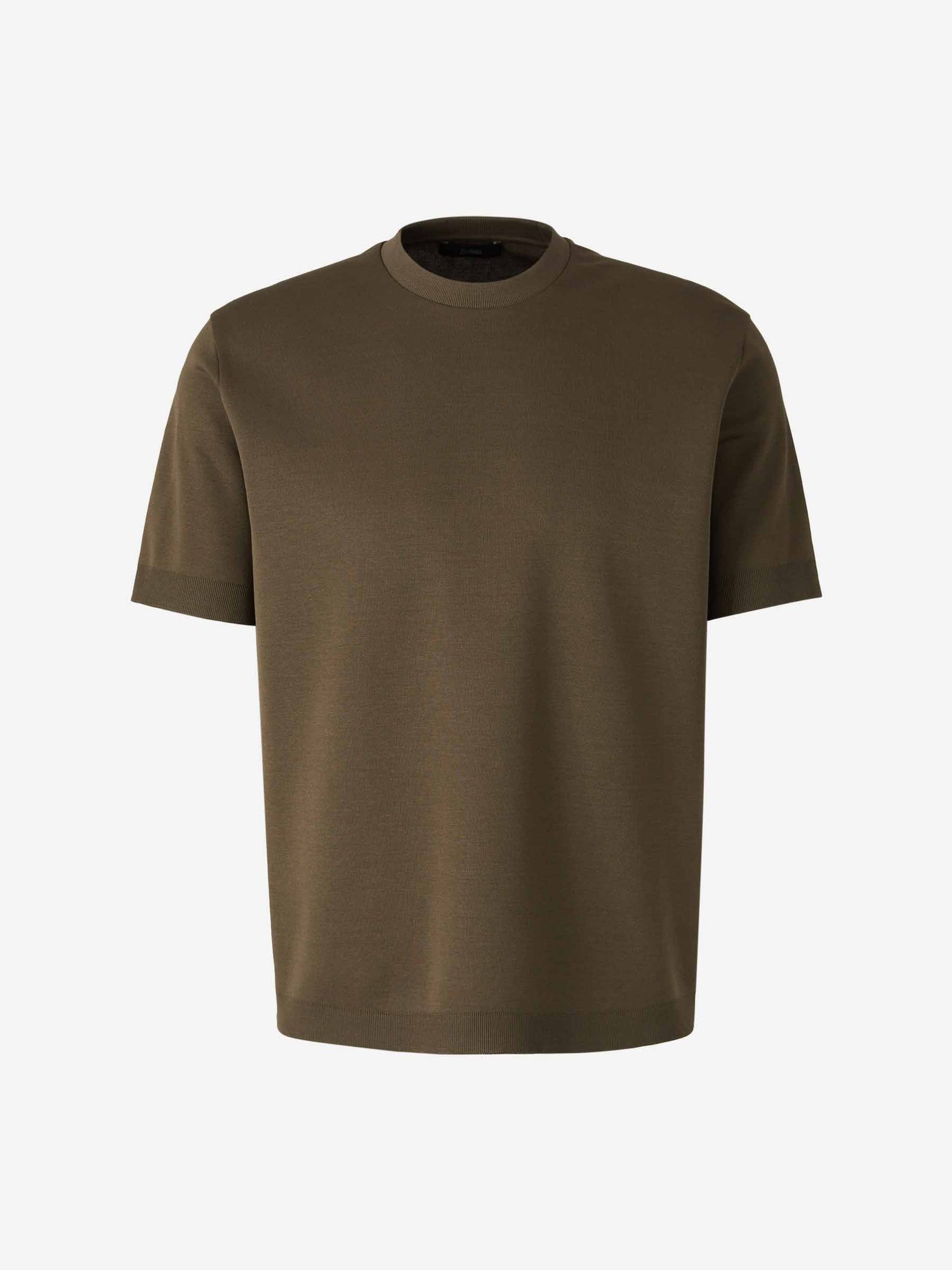 Outlet online Herno Hombre Camiseta Logo Algodón color Verde Militar sku 553-004219 02 - Foto 1