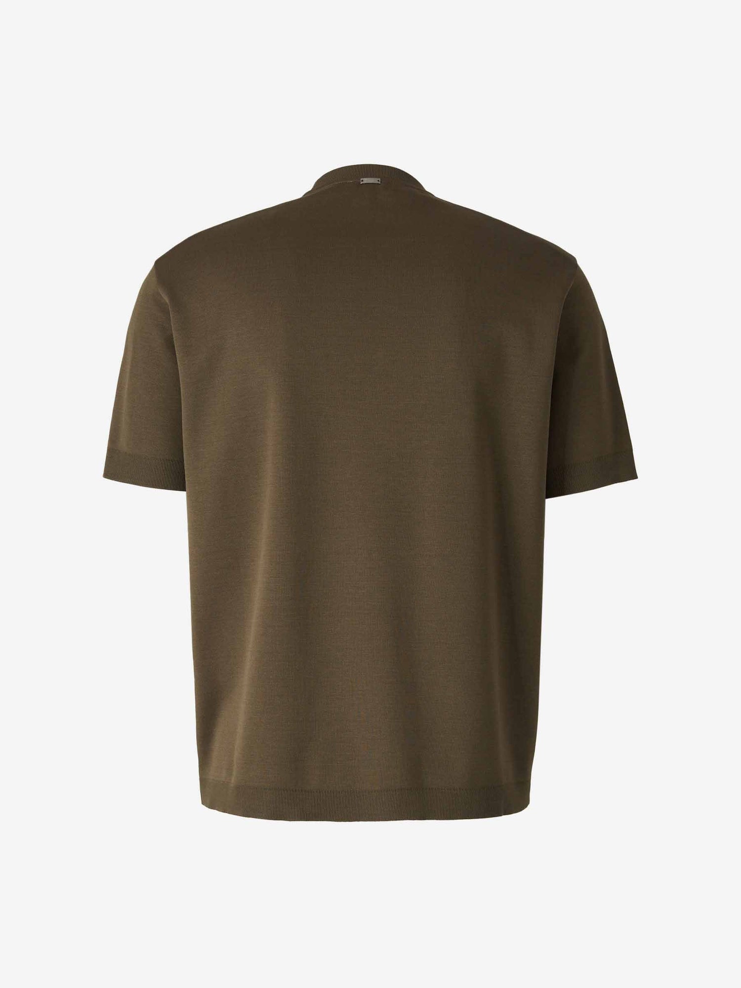 Outlet online Herno Hombre Camiseta Logo Algodón color Verde Militar sku 553-004219 02 - Foto 2