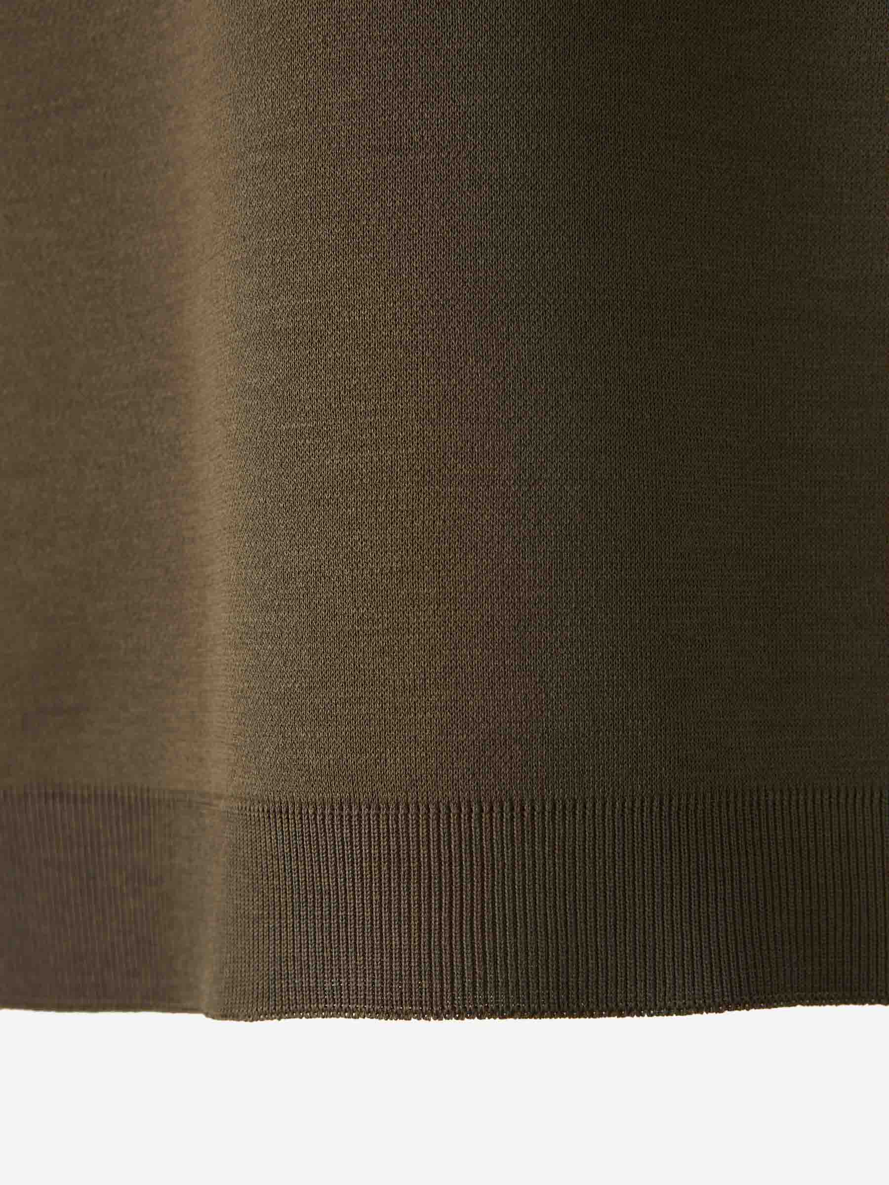 Outlet online Herno Hombre Camiseta Logo Algodón color Verde Militar sku 553-004219 02 - Foto 4