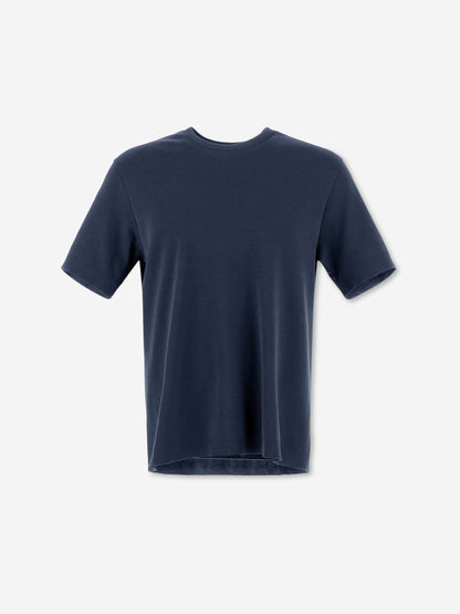 Outlet online Herno Hombre Camiseta Logo Algodón color Azul Marino sku 553-004219 03 - Foto 1
