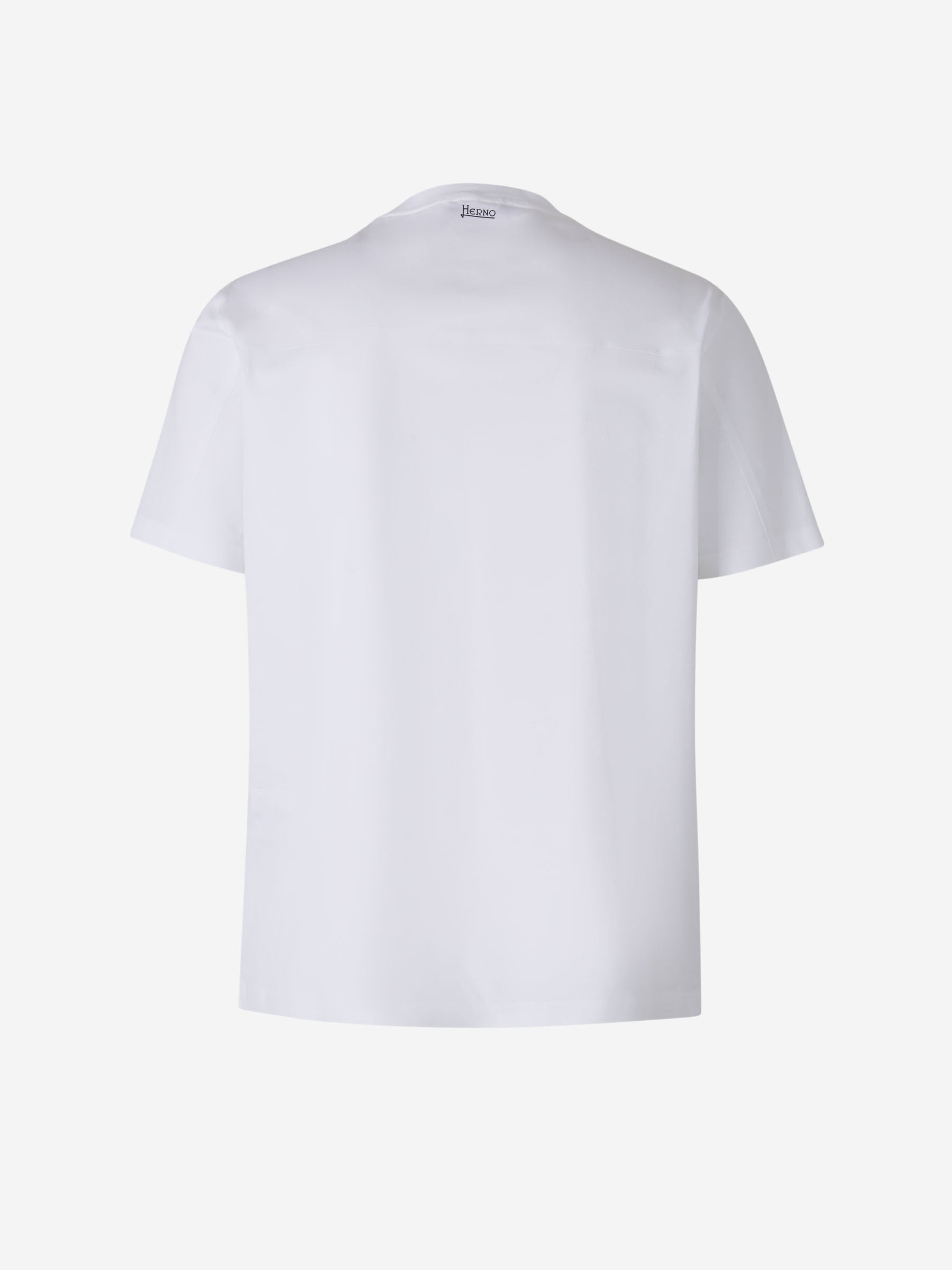 Outlet online Herno Hombre Camiseta Logo Algodón color Blanco sku 553-004220 01 - Foto 2