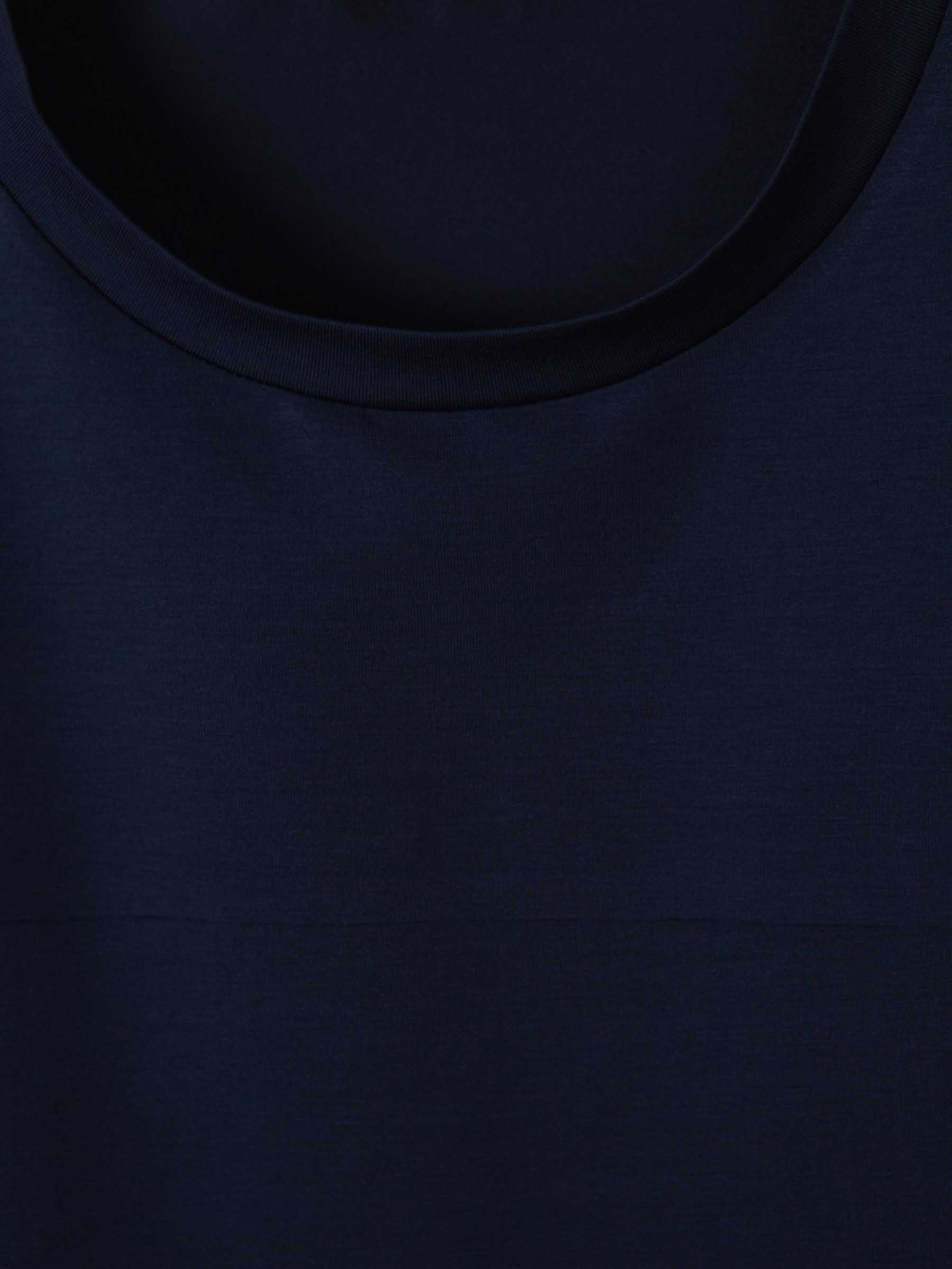 Outlet online Herno Hombre Camiseta Logo Algodón color Azul Marino sku 553-004220 02 - Foto 3