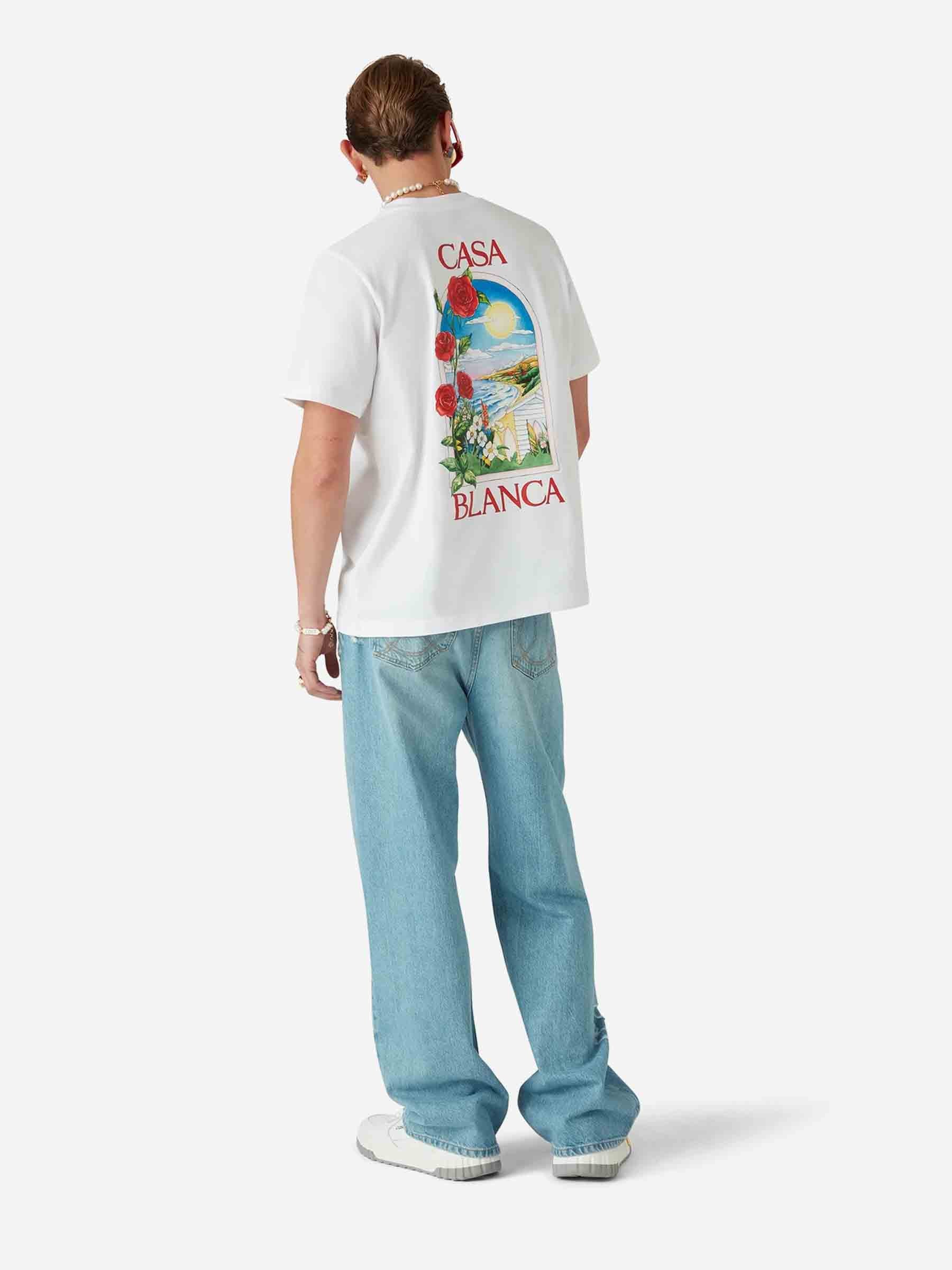 Casablanca Hombre Barcelona Camiseta LA Days color Blanco sku 553-004223 01 - Foto 3