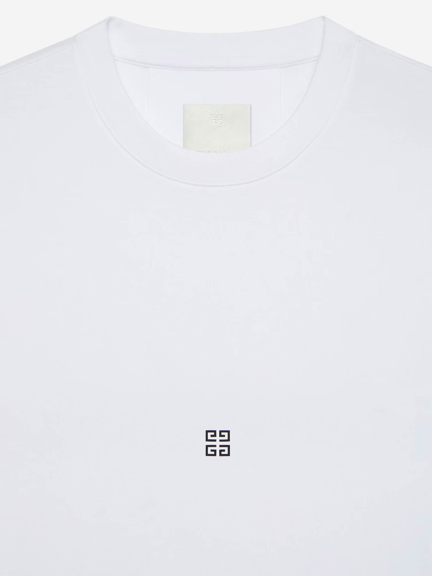 Outlet online Givenchy Hombre Camiseta Logo Algodón color Blanco sku 553-004233 02 - Foto 2