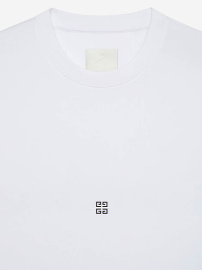Outlet online Givenchy Hombre Camiseta Logo Algodón color Blanco sku 553-004233 02 - Foto 2