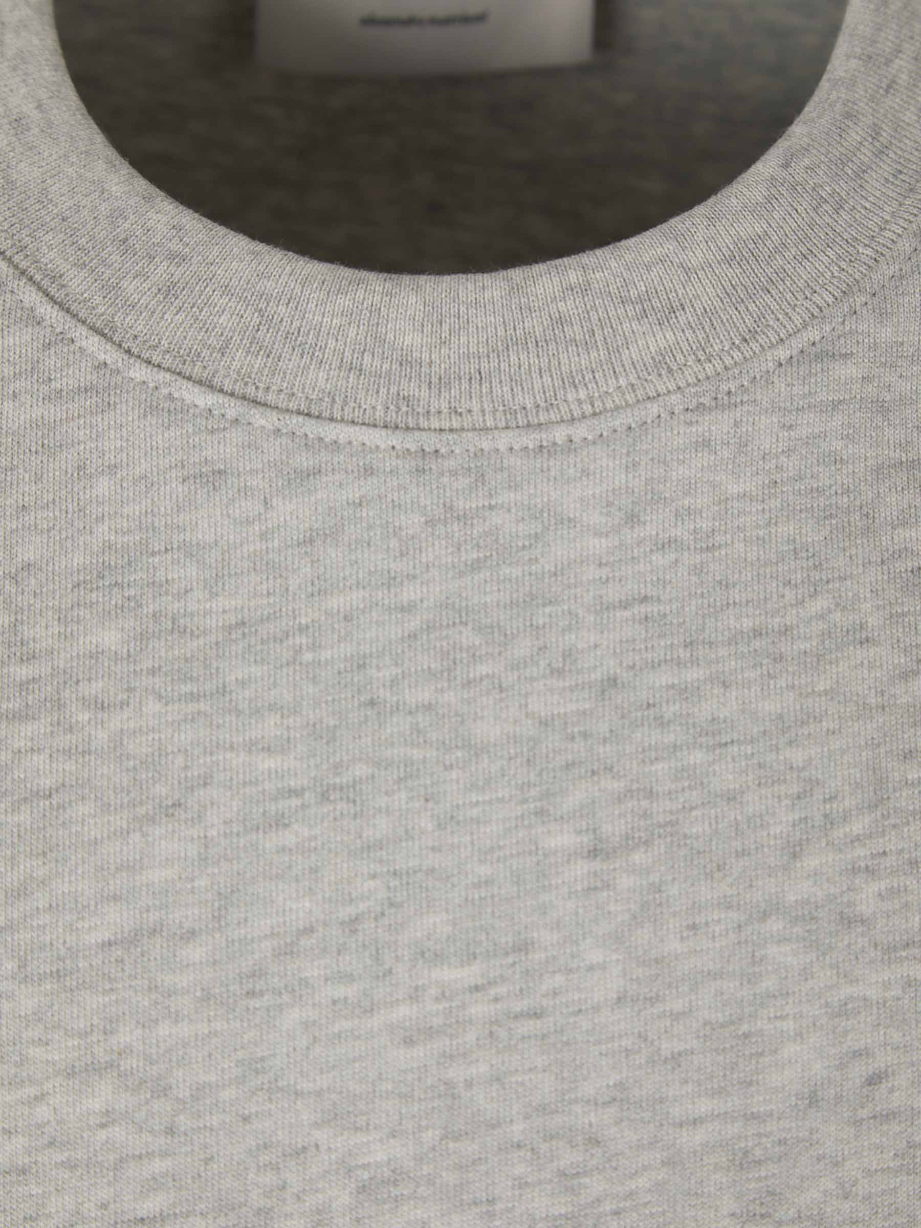 Outlet online Ami Paris Hombre Camiseta Logo Algodón color Gris Piedra sku 553-004234 02 - Foto 3