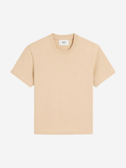 Ami Paris Hombre Barcelona Camiseta Logo Algodón color Beige sku 553-004234 03 - Foto 1