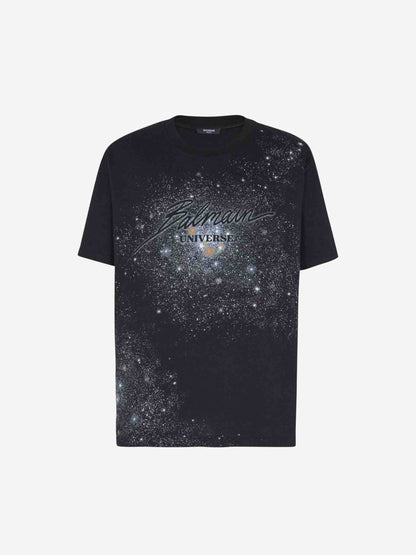 Balmain Hombre Barcelona Camiseta Logo Algodón color Negro sku 553-004238 01 - Foto 1