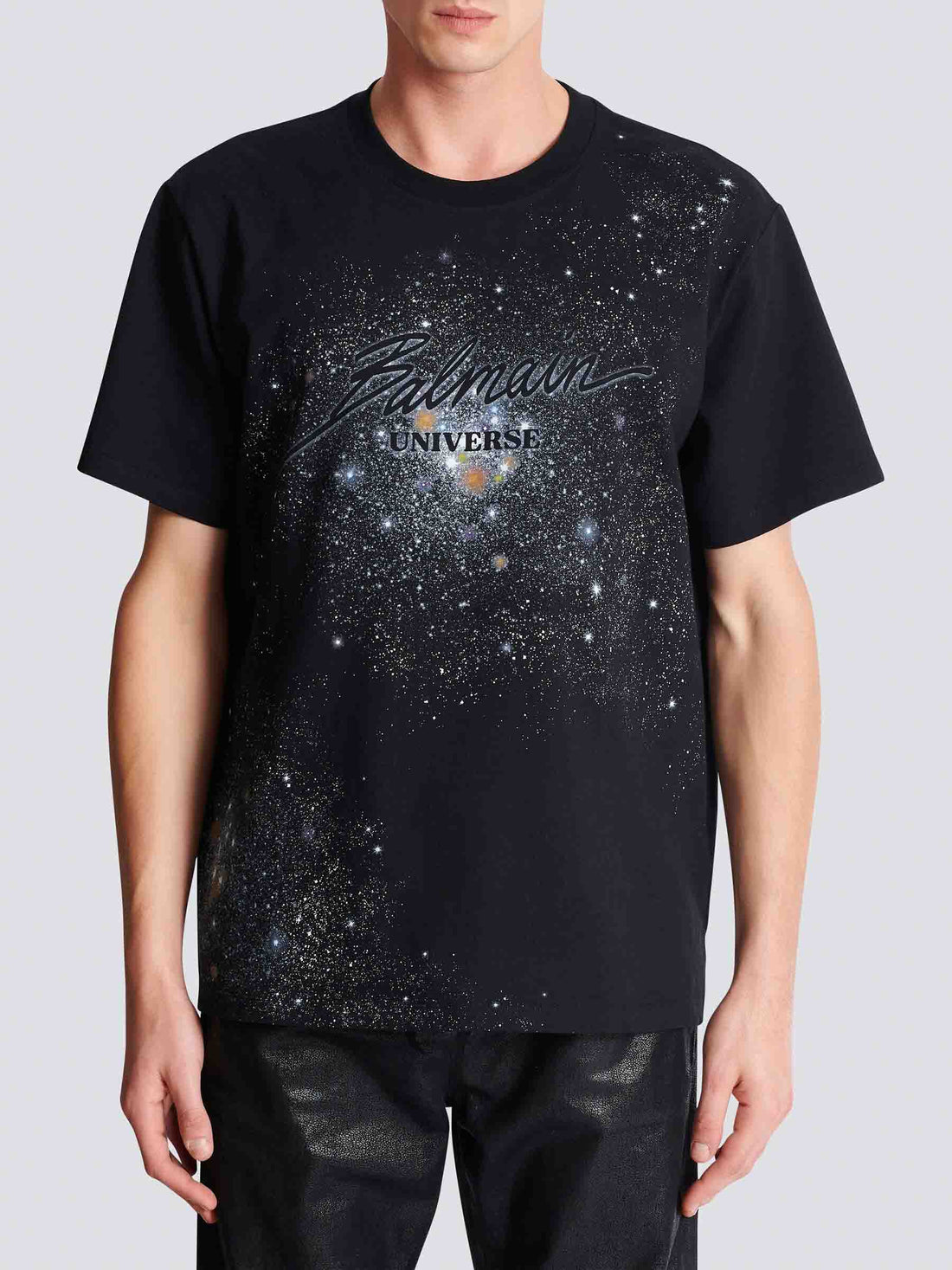 Balmain Hombre Barcelona Camiseta Logo Algodón color Negro sku 553-004238 01 - Foto 2